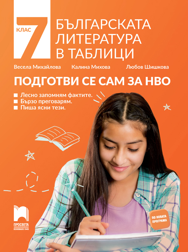 Blgarskata Literatura V Tablici Za 7 Klas Podgotvi Se Sam Za Nvo Prosveta Cena Ciela Com