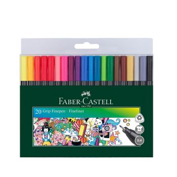 Faber-Castell Grip 20 тънкописеца 0.4 mm - Онлайн книжарница Сиела | Ciela.com