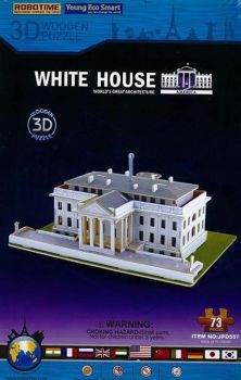 3D пъзел за сглобяване - Белият дом - Онлайн книжарница Сиела | Ciela.com