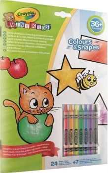 Crayola Книжка за оцветяване Mini Kids - 7 пастела