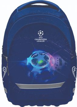 Ергономична раница UEFA, 31х17х45 cm, синя - 3831123762998 - Онлайн книжарница Ciela | ciela.com