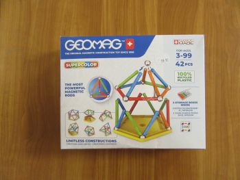 Mагнитен конструктор Geomag - Supercolor, 42 части - нарушен търговски вид - 871772003830-оказион - Онлайн книжарница Ciela | ciela.com