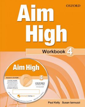 Тетрадка по английски език за 9 - 12. клас Aim High 4 WB PK - ciela.com