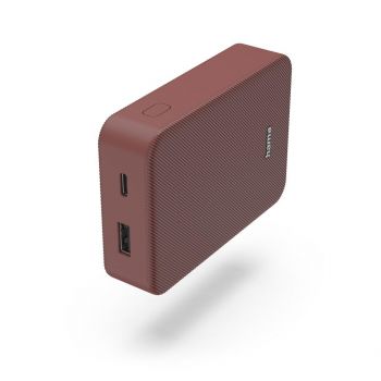 Външна батерия HAMA Color 10 - 10000 mAh - червен