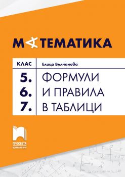 Формули и правила в таблици по математика за 5., 6. и 7. клас - По учебната програма за 2024/2025 г. - Елица Вълчанова - Просвета - 9789540144559 - Онлайн книжарница Ciela | ciela.com