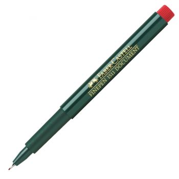 Тънкописец 1511 0.4 mm червен - Faber-Castell - Онлайн книжарница Сиела | Ciela.com