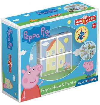 Комплект кубчета Geomag - Magicube Пепа Пиг, Къщата и градината на Пепа - 871772000501
 - Онлайн книжарница Ciela | ciela.com