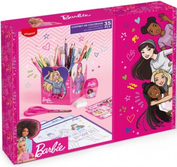 Комплект за рисуване Maped Barbie - 35 части