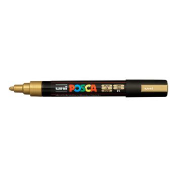 Перманентен маркер POSCA PC-5M объл връх 1.8-2.5 mm - Златен