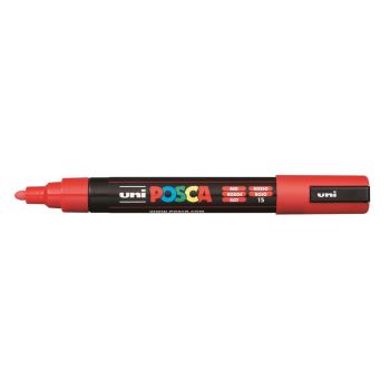 Перманентен маркер POSCA PC-5M объл връх 1.8-2.5 mm - Червен