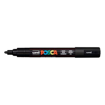 Перманентен маркер POSCA PC-5M объл връх 1.8-2.5 mm - Черен - 4902778916117 - Онлайн книжарница Ciela | ciela.com