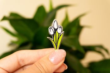 Значка - Пин - White tulip - 3800238470166 - Онлайн книжарница Ciela | ciela.com