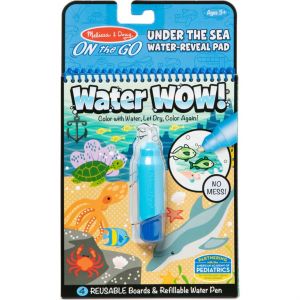 Книжка за оцветяване Вода УАУ! - Подводен свят -  Water Wow - Under the sea - Melissa & Doug - 000772194457 - Ciela.com