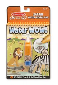 Melissa & Doug - Книжка за оцветяване с вода - Сафари - Water Wow - Safari - Melissa & Doug - 000772194419 - Ciela.com